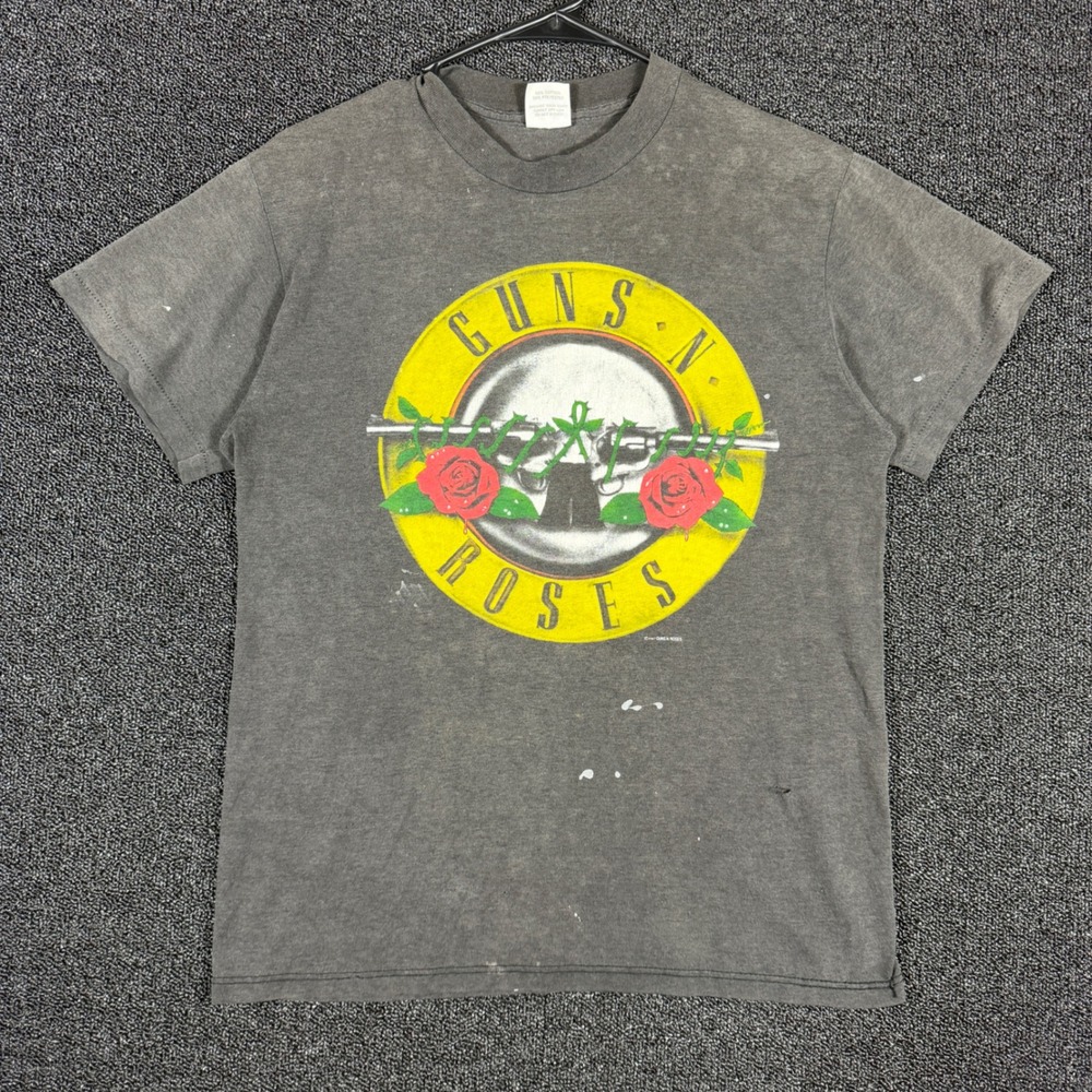 Vintage 1987 Guns N Roses Was Here T Shirt Men's Large Single Stitch 80s Rock